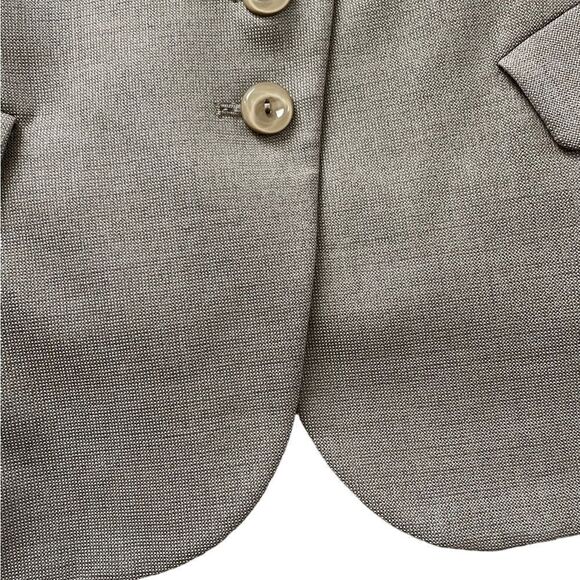 ARMANI COLLEZIONI Wool Silk Blend Blazer Jacket Size 10 Tan - Picture 5 of 8